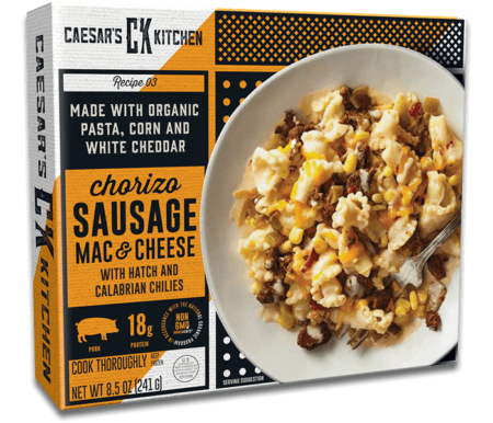 Chorizo Sausage Mac N Cheese 450x386 